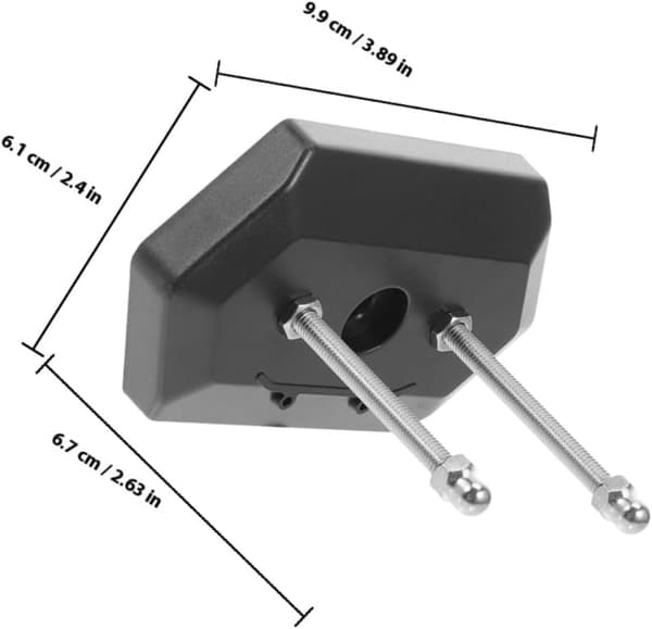 2st Skateboard Väggfäste Svart ABS Justerbar Hållare för Deck Display och Förvaring Platsbesparande Design Stöder