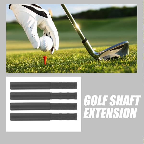 4 stk. lette golfkølleforlengere i karbonfiber, bærbare utskiftbare