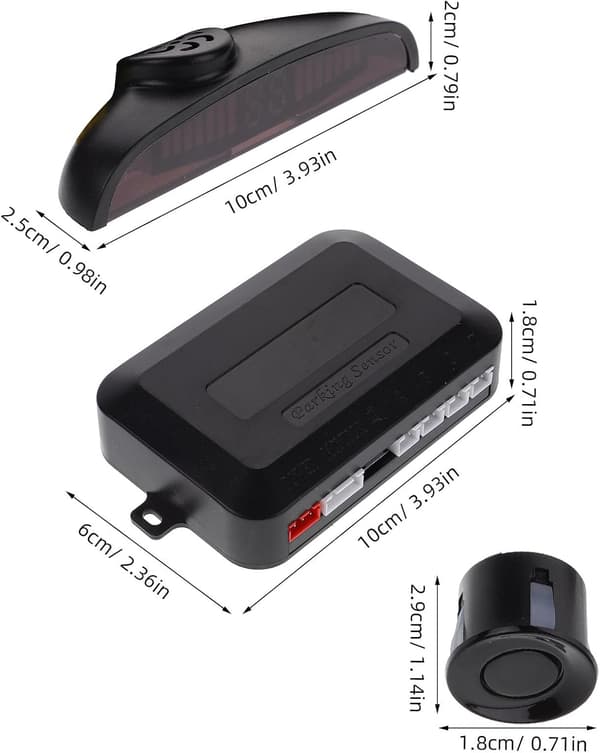 Bil backradar parkeringssensor kit display sensor varningslarm för fordonsbackning parkering