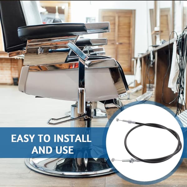 Byte av fällbar kabel för frisörstol, ABS-aluminiumlegering, enkel installation, svart
