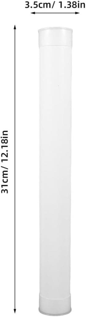 4 st plaströr med lock 31 cm runda förvaringsrör