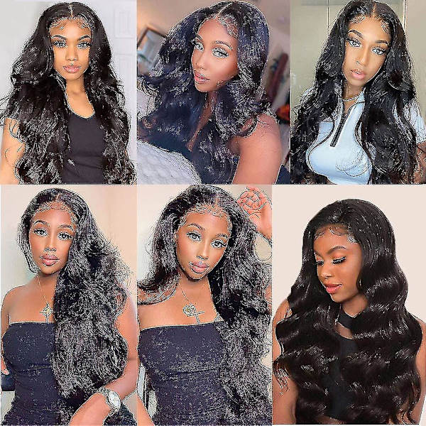 Lace Front Peruk Vågig Peruk Lace Closure Mänskligt Hår 16 tum