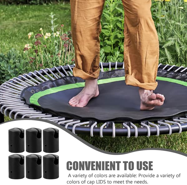 6 st robusta plastskydd för trampolinstänger, ersättningstillbehör för trampolinstänger
