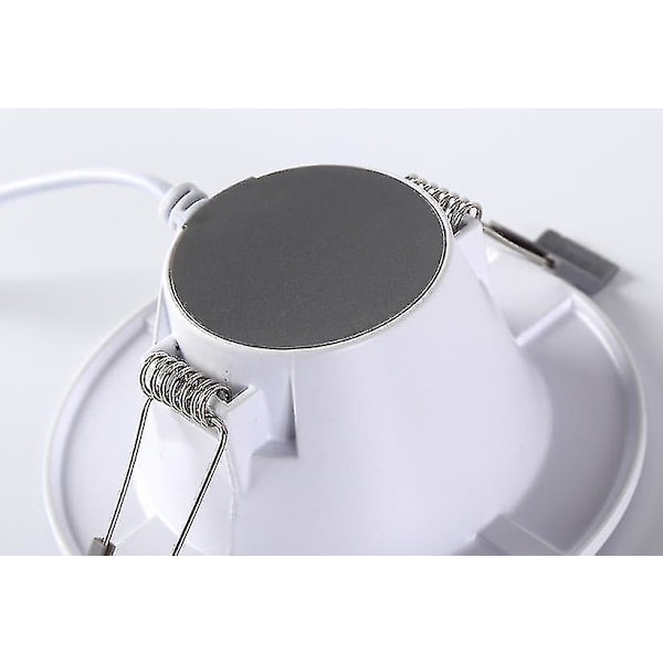 5 LED Baderomsspotlights, Ultra-flat IP44 25mm, 85mm, Hvit, Nedfelt Taklampe