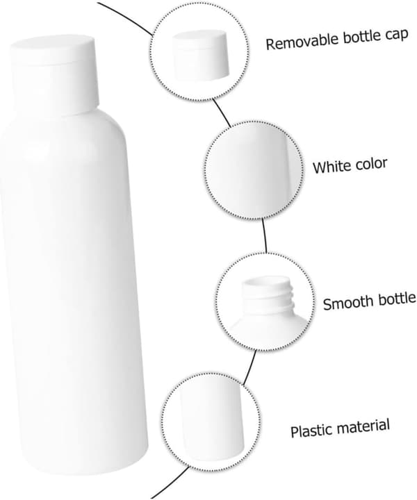 18 st återanvändbara plastflaskor bärbara lotionflaskor små vätskedispensrar