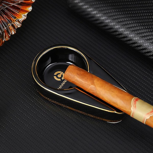 Cigaraskebæger, håndlavet keramisk cigaraskebæger, udendørs cigartilbehør (david)