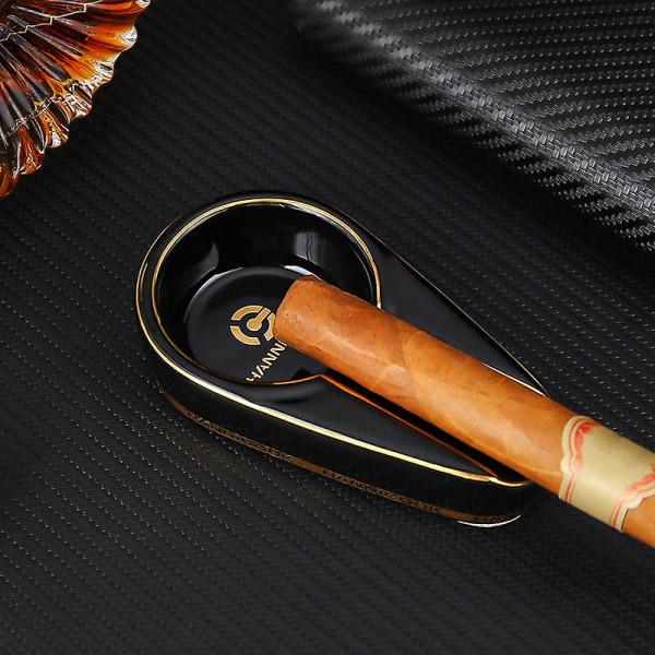 Cigarrökare, Handgjord Keramisk Cigarrökare, Utomhus Cigarrtillbehör (Vit Häst)