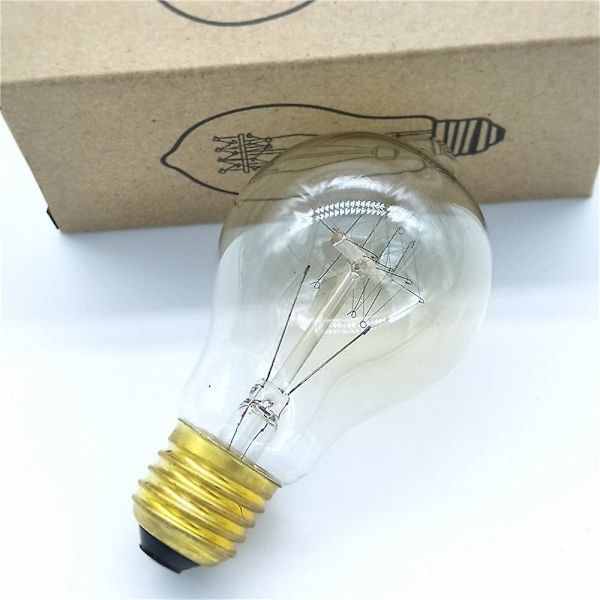 6 stk. 60W E26 E27 A60 Varmt Retro Dæmpbar Glødepære