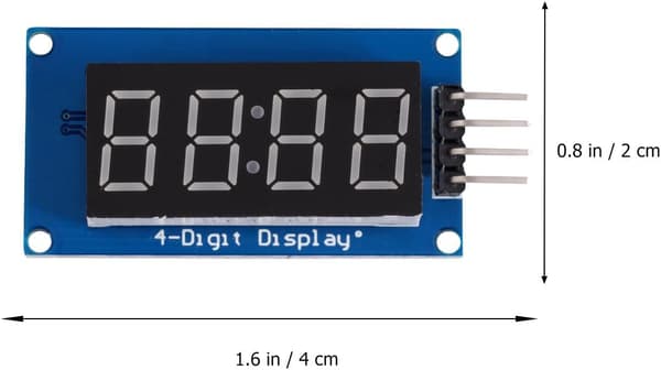 Tm1637 Display desimal- og klokkepunktfunksjoner 4-sifrede 2 stk LED-segmentdisplaymoduler