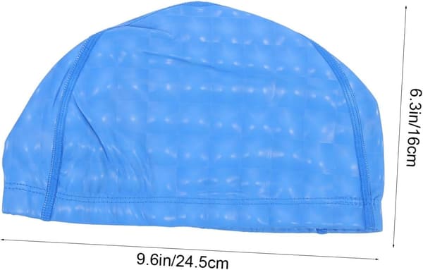 Badmössa för vuxna Unisex Långt hår Simhårskyddande mössa för pool- och strandbruk