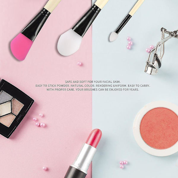 5 stk. Makeup Penslesæt Pudder Foundation Eyeliner Værktøjer