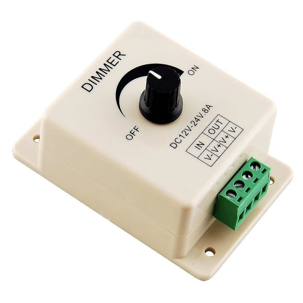 3 stk DC12-24V 8A Monokrom Dimmerkontroller for LED
