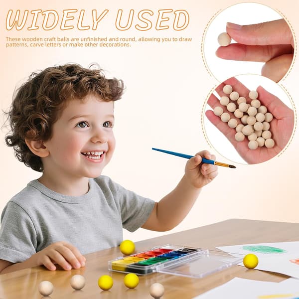 DIY-perler Uferdige trekuler 100 stk runde kulehåndverksperler