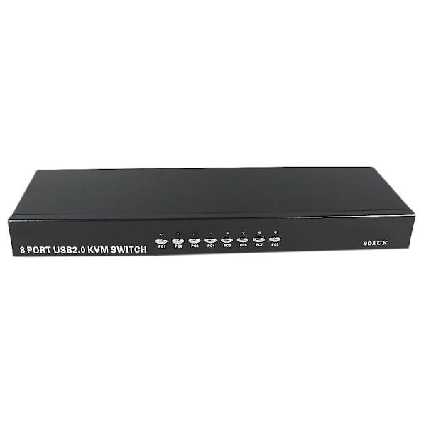 8 Ports USB 2.0 Ekstern KVM Switch Box Manuel 1920x1440
