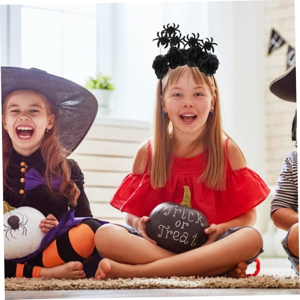 Edderkopphårbånd Halloween Hodeplagg Cosplay-rekvisitt for skummel kostymefest gutter og jenter