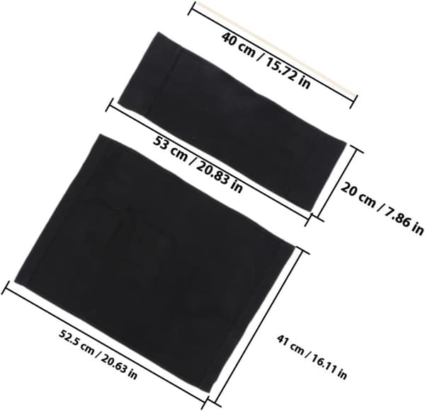 2 uppsättningar regissörsstolsöverdragssats Stolbytesdukssatser Ergonomisk form Klassisk stil Canvasmaterial