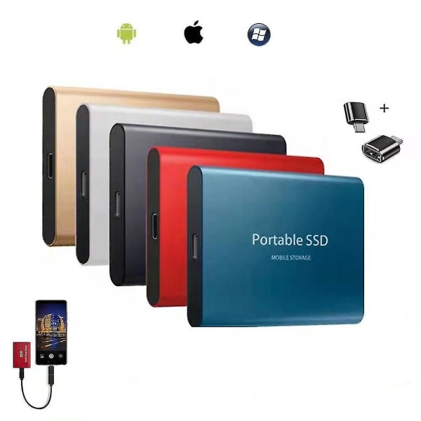 4TB SSD bærbar ekstern harddisk for bærbar PC Type-C 26c7 | Fyndiq