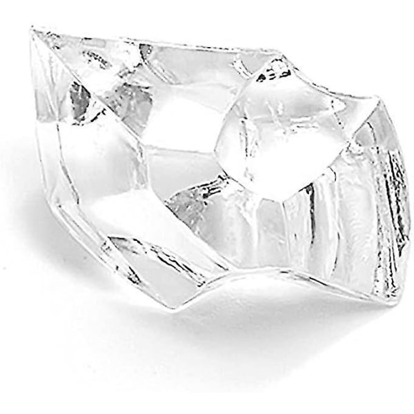 Klare falske knuste isbiter 150 stk Falske diamanter terninger