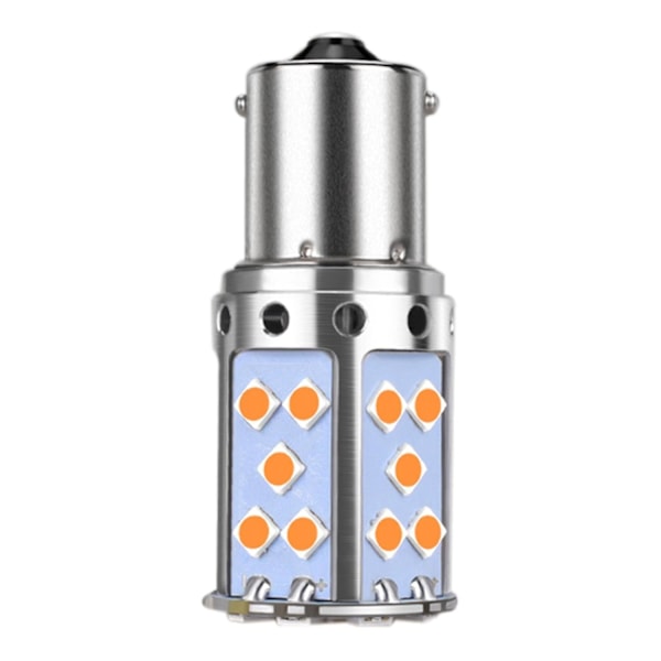 2 stk LED Pære 3030 35smd Canbus LED Lampe Kompatibel med Bil Blinklys Amber Belysning 12v 24v, 1 stk