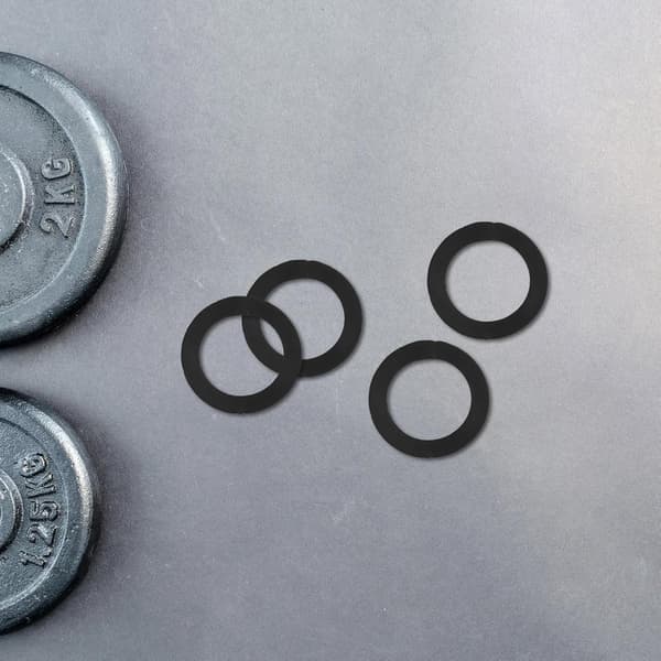 50 st gummi-spinlock-brickor mutterhalsband för hantel- och skivstångslyft