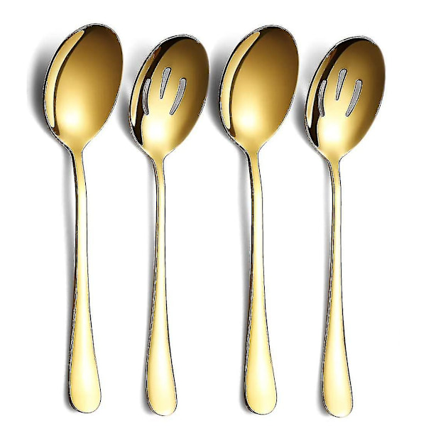 Guld Serverings Skeer 4 stk., Inkl. 2 Serverings Skeer 2 Spaltede Skeer
