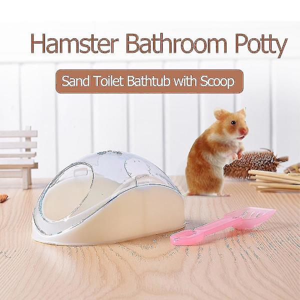 Hamsterin hiekka-allas kylpyamme lapiolla 1kpl sininen