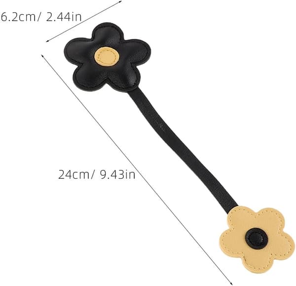 5 stk. solsikke nøglering læder taske charms til håndtasker mulepose tilbehør blomster pung charm