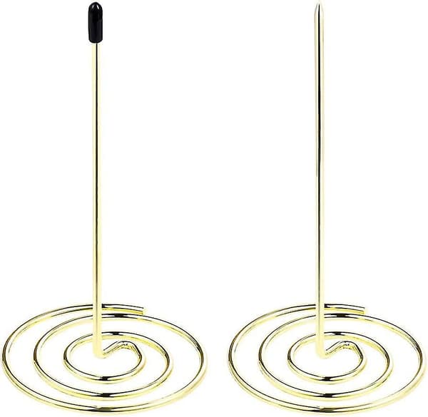 Memo-pin av rustfritt stål, metall, enkel innsetting, 2 stk (gull)