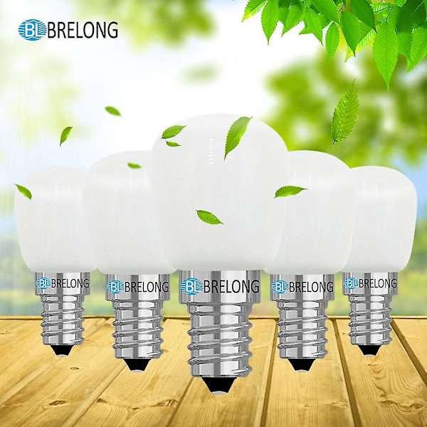 5 st 2W 1LED Dimmerbara Kylskåpslampor E14 E12