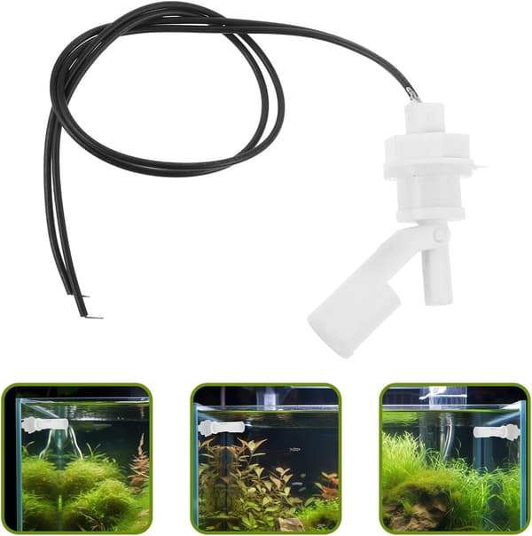 Flytesensor for akvarium Hvit ABS sidemontert flyteventil Stabil ytelse