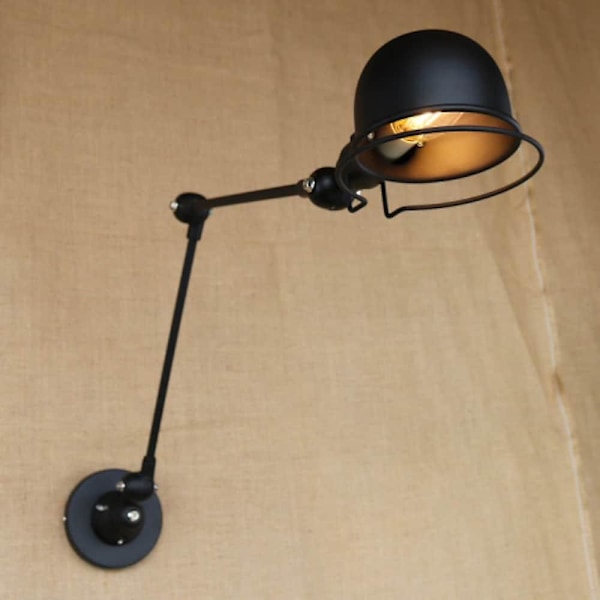 Moderne, roterbar vegglampe i metall, 4W