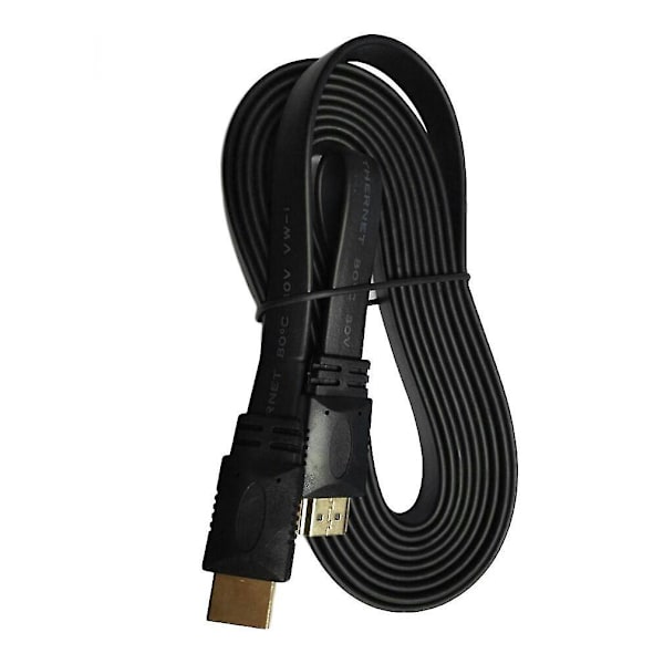 Platt HDMI-kabel för hög hastighet, 3D, DVD, HDTV, 1,5 m