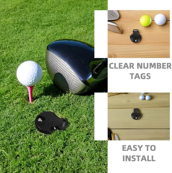 12 stk. Golfkølle Nummerlapper Hjerteformet Roterende Design Utskiftbare Golf Headcover Markører