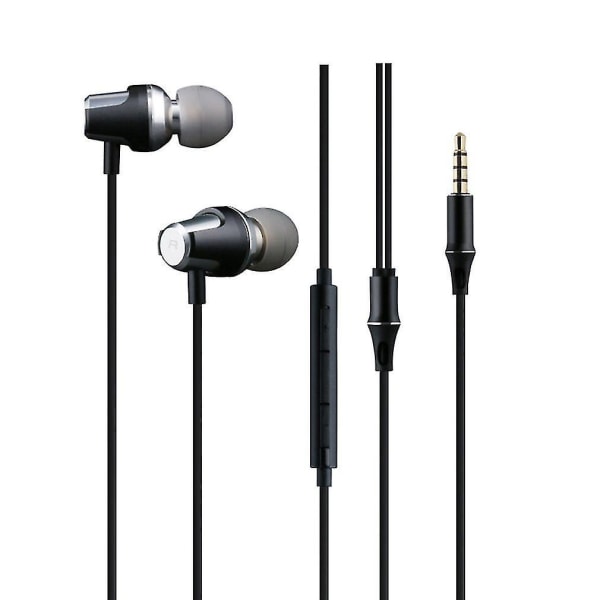 In-ear Super Bass-øretelefoner 3,5 mm Plug Wire Control