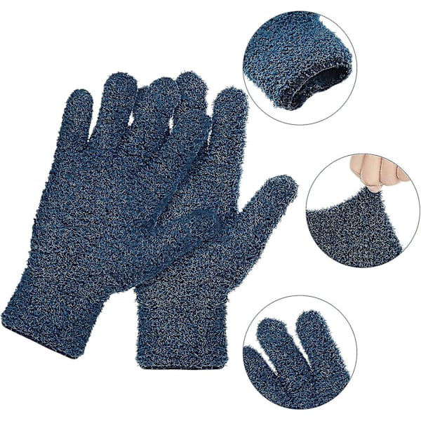 Mikrofiber Dammhandskar för Bilrengöring Återanvändbara Dammhandskar