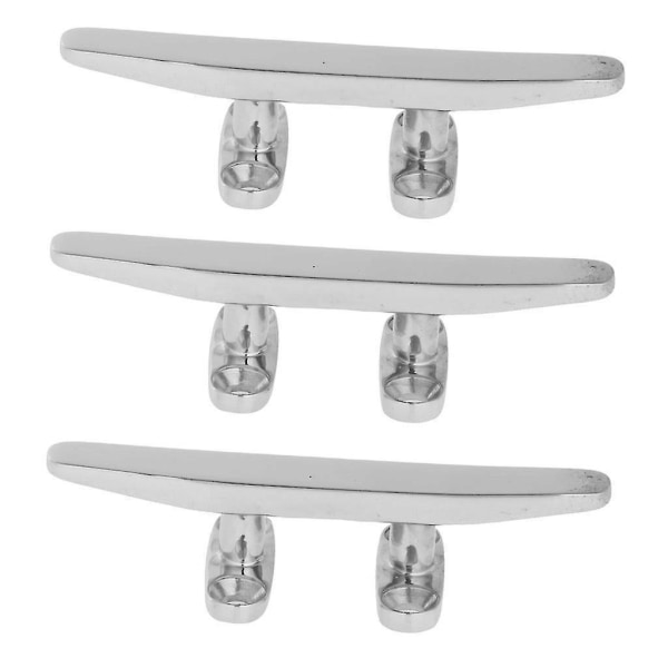 Marine 316 Rustfritt Stål Heavy Duty Hult Bunn Båtknott 4\"(sølv)(3stk)