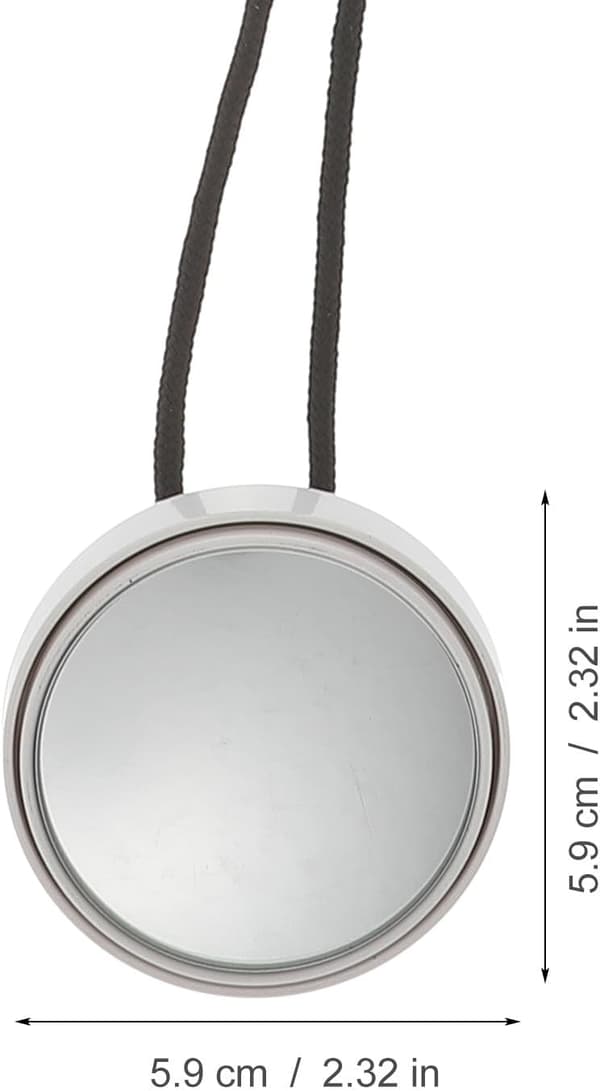 Justerbart dykkerspeil med snor 360° roterbart bærbart rundt undervannsspeil