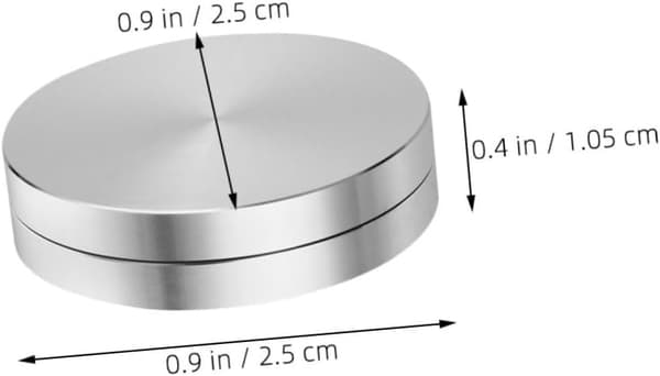 4 stk. aluminium kagebage drejebord roterende base med præcisionslejer