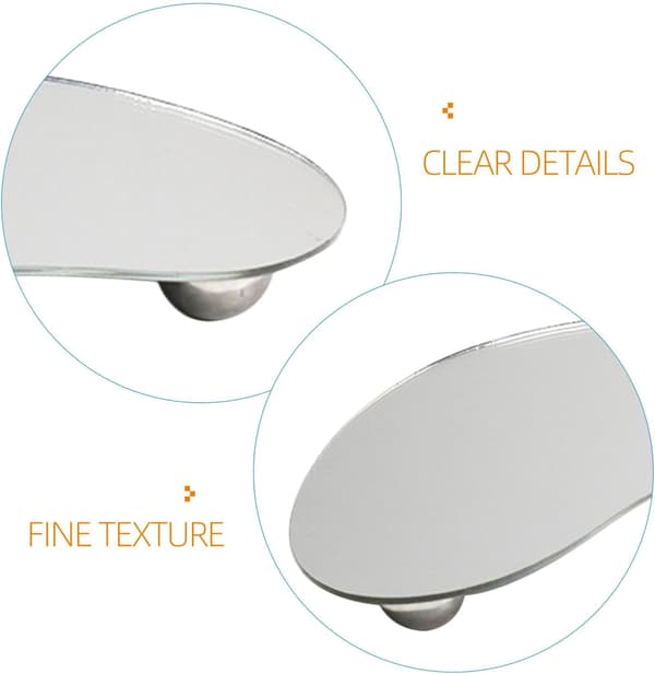 Sølv Uregelmæssig Vanity Bakke Parfume Organizer til Vanity Akryl og Rustfrit Stål Månemønster Bakke