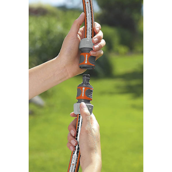 Kobling: Tilkoblingsplass for sikker slangetilkobling, tilkobling av to slanger fra 19 mm (3/4) til 13 mm (1/2) (2931-20)