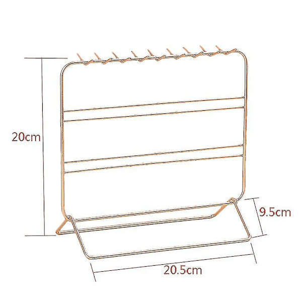 Smyckestativ, Metallörhängeorganisatör, Vacker Halsbandshållare Armband Display, Smycken Org-haoyi-yuhao
