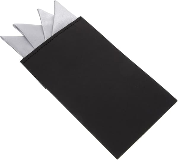 Ficknäsduk för män för kostym, silver, formell näsduk, klassisk affärs- och bröllopsaccessoar