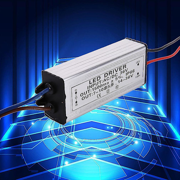 Användbar 50W AC/DC 36V Aluminium LED Strömförsörjningsdrivare