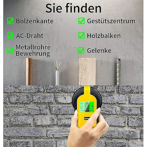 Monitointilaite 4-in-1: Naulapaikannin, Seinäskanneri, Metalli-ilmaisin, HD-LCD-näyttö, Lahja