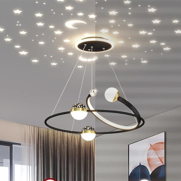 Creative LED-ljuskrona Dimbar 48w pedantljusfjärrkontroll