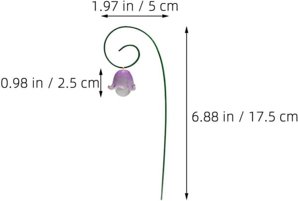9 st blomsterpinnar för trädgårdsdekoration Blomsterträdgårdspinnar iögonfallande utomhusdekor