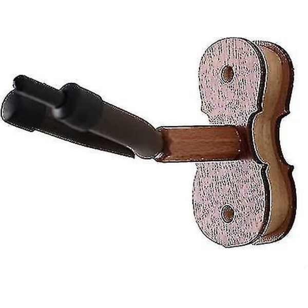 Violin vægbeslag med buekrog - hårdttræ - kompatibelt hjemmestudie