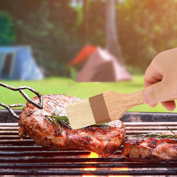 2st såsborste bakelseborste kompakt lättvikt för bakning och picknick
