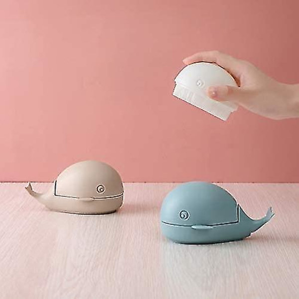 Silikon Diskborste 3-pack Kreativ Liten Val Diskborste, Nagelborste