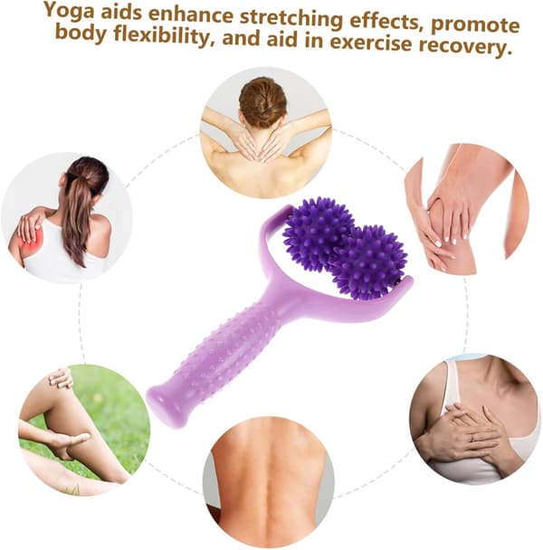 2 stk Y-formede piggede massageruller Manuel muskelmassager